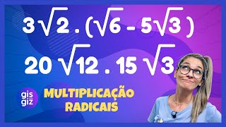 MULTIPLICAÇÃO COM RADICAIS  Multiplicação com Raiz \Prof Gis [upl. by Amanda]