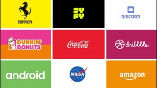 10 Famous Brands as Animated Logos Motion Graphics [upl. by Launame9]