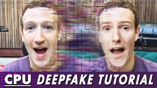 CPU Deepfake Tutorial No Graphics Card Required [upl. by Iat]