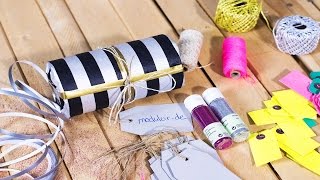 Tutorial Runde Geschenke einpacken [upl. by Tepper]