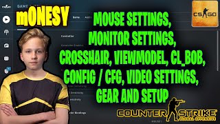 m0NESY CSGO Settings Monitor Settings Crosshair Viewmodel Gear and Settings [upl. by Elodia941]