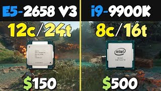 i99900K vs Xeon E52658 V3 [upl. by Ettennaej]