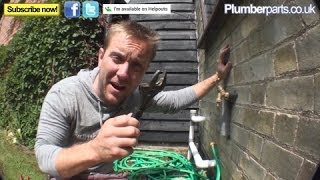 HOW TO CHANGE A FAULTY OUTSIDE TAP  Plumbing Tips [upl. by Nulubez519]