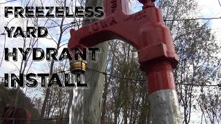 How To Install a Freeze Proof Yard Hydrant [upl. by Enelyak]