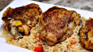 Oven Baked Chicken and Rice One Pan Dinner [upl. by Ludwig]