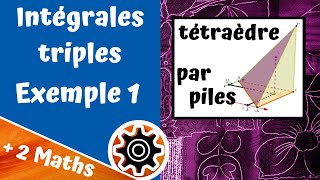 Intégrales triples  exemple 1 par piles [upl. by Anelleh]