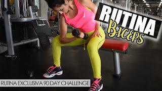 RUTINA DE BICEP PARA MUJERES PRINCIPIANTES  90 DAY CHALLENGE [upl. by Ierdna]