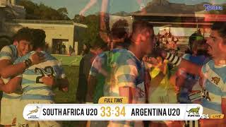 U20 International Series  Junior Springboks vs Argentina U20s [upl. by Pages]