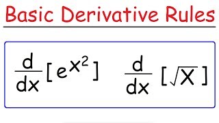 Basic Differentiation Rules For Derivatives [upl. by Johnson474]