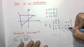 Geometria analítica  Área de um triângulo [upl. by Buehrer]