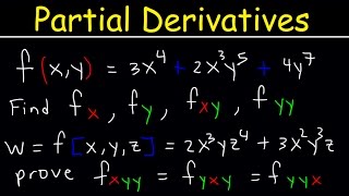 Partial Derivatives  Multivariable Calculus [upl. by Ardnasxela]