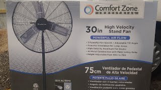 Comfort zone fan unboxing and review [upl. by Rikki]