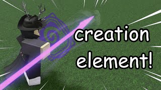 The new CREATION ELEMENT is finally HERE Elemental Battlegrounds [upl. by Mcclenaghan637]