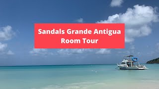 Sandals Grande Antigua Mediterranean Club Level Suite Tour [upl. by Wahlstrom]