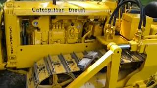 Caterpillar D2 D4 detailed starting sequence [upl. by Hueston]