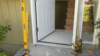 Jeld Wen Front Door Installation  Really crappy products and craftsmanship PART 1 [upl. by Aicrag]