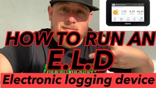 How to run a ELD for hotshot trucking [upl. by Arreyt]