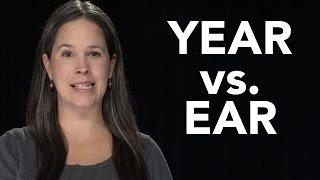 YEAR vs EAR  American English Pronunciation EAR vs HEAR [upl. by Llehsim]