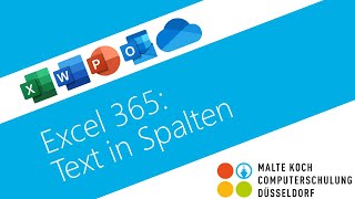 Excel 365 Text in Spalten [upl. by Tillman]