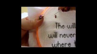 Counted Cross Stitch Part Three  Cross Stitching and Quarter Stitching [upl. by Ahsyt]