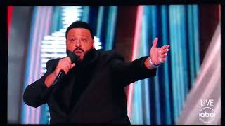 DJ Khalid Gets Energetic at Oscars 2022 [upl. by Yesdnil]