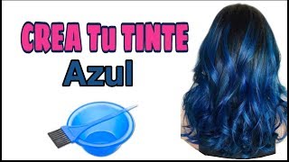 Como PREPARAR TINTE AZUL💆¡Pinta tu cabello SIN maltratarlo 🏡 [upl. by Anitsej]