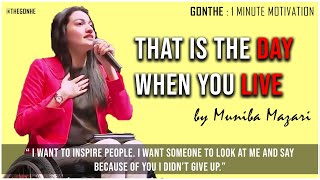 Muniba Mazari Inspiring Speech about What is Life   1 Minute Motivational [upl. by Feldt]