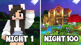 💙100 NIGHTS In a Minecraft World [upl. by Gayla]