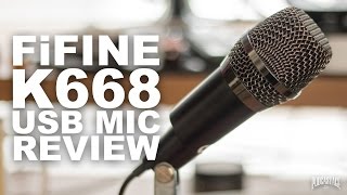 Fifine K668 USB Microphone Review  Test [upl. by Dagley912]