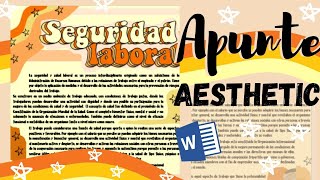 Apuntes Bonitos en Word Aesthetic Fernanda🌺 [upl. by Aniz969]