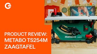 Product Review Metabo TS254M Zaagtafel  Gereedschapcentrum [upl. by Zerk]