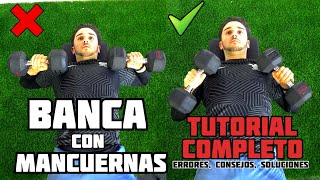 PRESS BANCA con MANCUERNAS Tutorial Completo ✅ Errores Soluciones Consejos ❌ [upl. by Halden717]