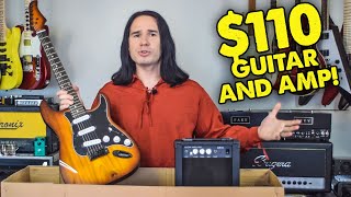 Cool Looking Guitar STARTER PACK Only Costs 110 on Amazon [upl. by Klemm]