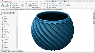 Surface Modeling  SolidWorks Tutorial [upl. by Queenie]