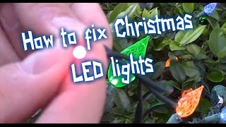 EASY WAYS HOW TO FIX LED CHRISTMAS LIGHTS [upl. by Eenehs]