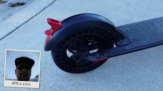 Replacing Rear Tire On My Gotrax Rival GXL V2 Electric Scooter Inflatable to Solid [upl. by Cinda]