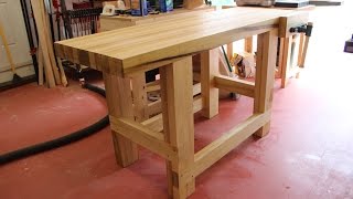 Build a Sturdy Woodworking Workbench [upl. by Idnac]