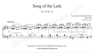 Tchaikovsky  Song of the Lark Op 39 No 22 [upl. by Ashwell]