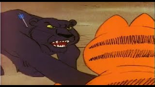 Garfield saves Jon and Odie from a Panther  GARFIELD vs PANTHER [upl. by Chesney184]