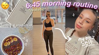 MY 645 MORNING ROUTINE to be my best self 2021  realistic and simple ♡ [upl. by Hsu]