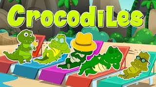 Five Little Crocodile  Nursery Rhymes  Kids Songs For Children [upl. by Masha]