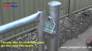 Gate Latch 2 way for round pipe and square [upl. by Seldon916]