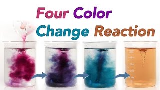 Four Colour Change Reaction Chameleon Chemical Reaction [upl. by Ramahs]