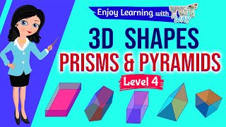 Prisms and Pyramids  Grade 3 amp 4 Math  TutWay [upl. by Osbert643]