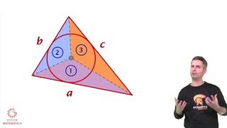 Área do triângulo pelo círculo inscrito demonstração [upl. by Yojenitsirk323]
