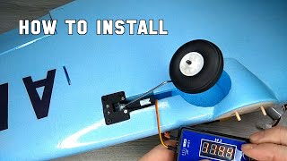 How to install Retractable Landing Gear on RC plane DIY [upl. by Adliwa]