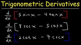 Derivatives of Trigonometric Functions [upl. by Hube]