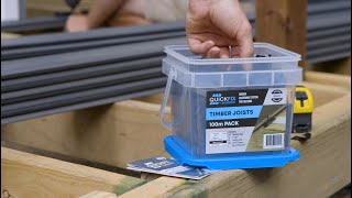 How to install Ekodeck using Quickfix 6mm System on Timber Joists Composite Decking InstallationDIY [upl. by Naj]