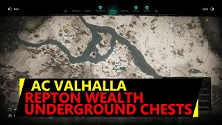 Repton Wealth AC Valhalla Locations  How to reach Underground Chests [upl. by Crudden888]