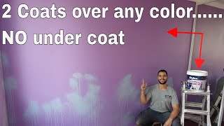 how to paint light colors over dark walls  DIY easy way [upl. by Lenes]